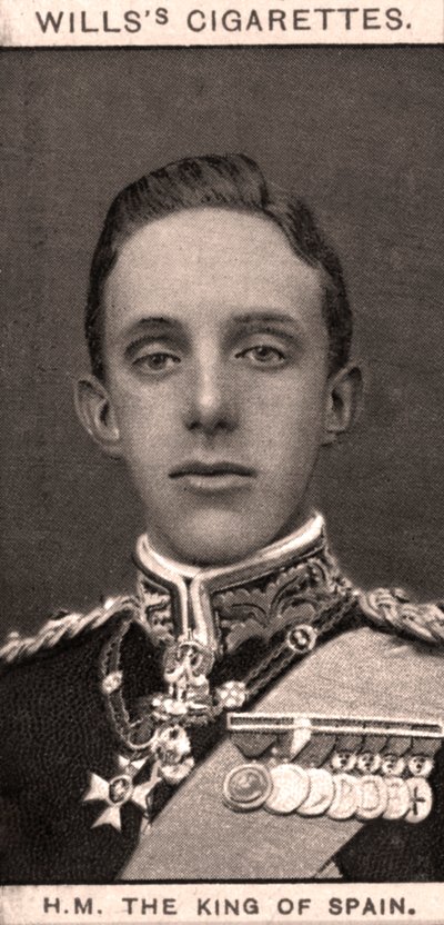 Z.M. de koning van Spanje door WD and HO Wills