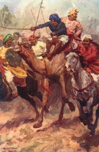 Ontsnapping van Suraja Dowla uit Plassey door W.R.S. (after) Stott
