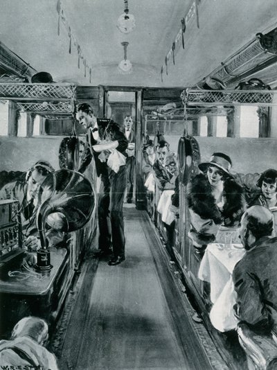 Radio in de trein door W.R.S. Stott