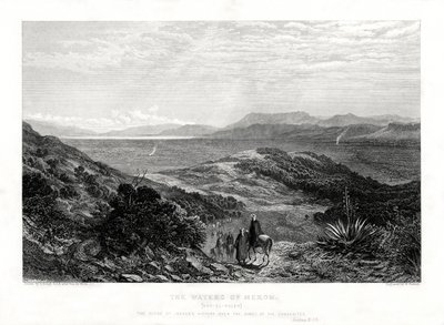 De wateren van Merom, Palestina, 1887 door W. Forrest