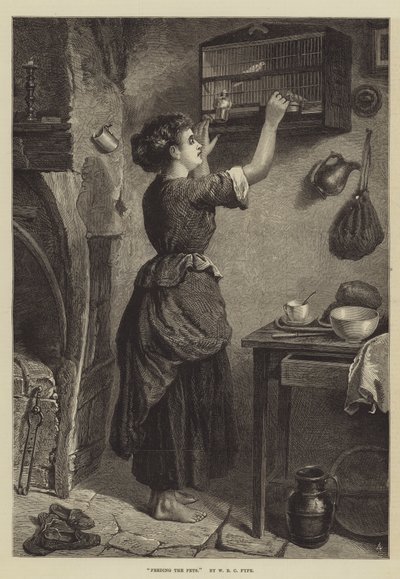 De huisdieren voeren door W. Fyfe