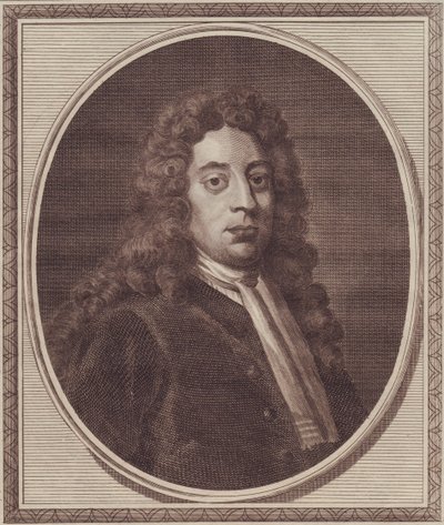 Portret van de Engelse admiraal George Byng door John Ward Dunsmore