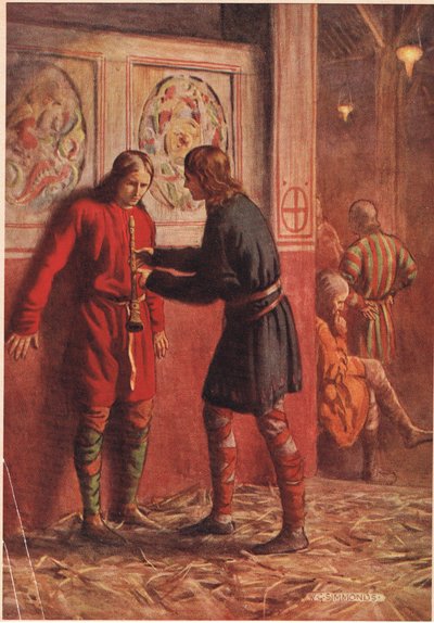 Hamlet probeert Guildenstern een fluit te laten spelen, uit 