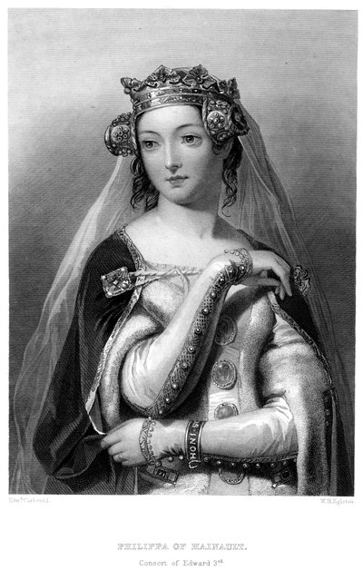 Philippa van Henegouwen, Koningin-gemalin van Edward III door W. H. Egleton