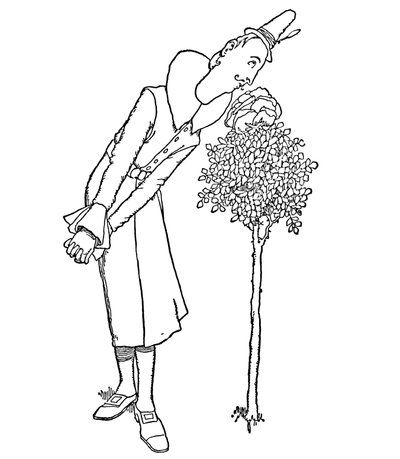 Alle zorgen en verdriet werden vergeten door hem die de geur inademde door William Heath Robinson