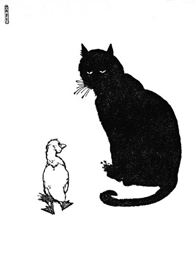 En de kat zei, kun je spinnen, ca. 1930 door William Heath Robinson