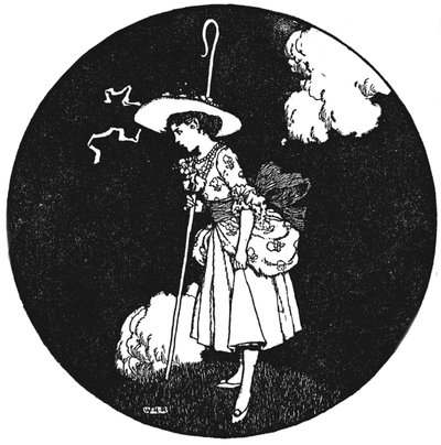 De herderin en de schoorsteenveger, ca. 1930 door William Heath Robinson