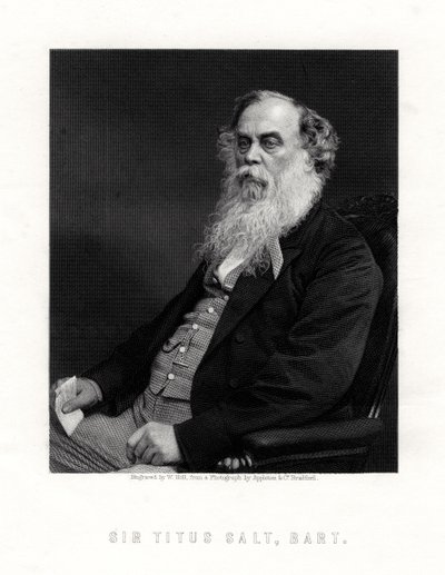 Sir Titus Salt, Britse fabrikant en weldoener, 19e eeuw door W. Holl