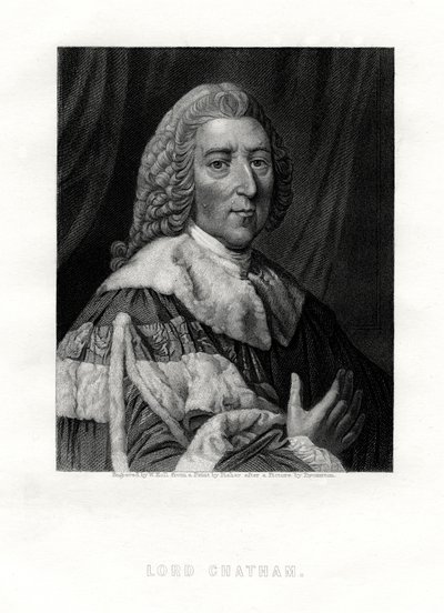 William Pitt, 1e graaf van Chatham, Britse Whig-staatsman door W. Holl