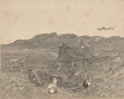 Harlech Kasteel, Noord-Wales door W. R. Smith