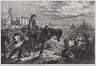Vroege Ochtend in Yarmouth, Aankomst van de Eerste Haringboten van het Seizoen door W. R. Woods
