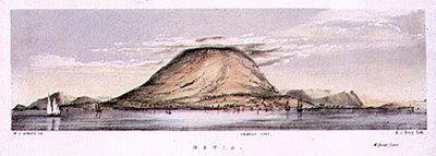 Uitzicht op Charlestown op het eiland Nevis, West-Indië, gegraveerd door Henry C. Trery (fl.1849-54), c.1849 door W. S. (after) Andrews