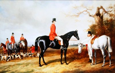 Een ontmoeting van de Buckhounds van Zijne Majesteit door W. and Barraud H. Barraud