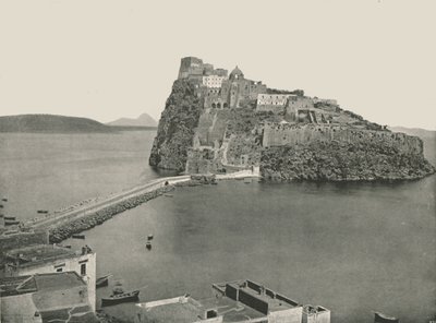 Aragonese Kasteel, Ischia, Italië, 1895 door W and S Ltd