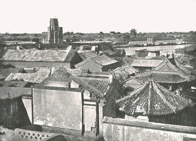 Algemeen overzicht van de ruïnes van de Kathedraal, Tien-Tsin, China door W and S Ltd