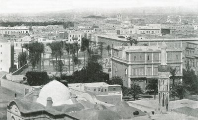 Uitzicht op de stad Alexandrië, Egypte, 1895 door W and S Ltd