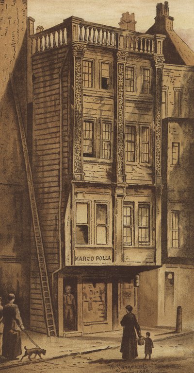 Oud Huis, Aldgate door Waldo Sargeant