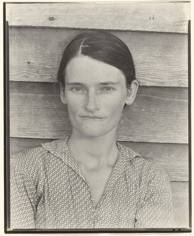 Allie Mae Burroughs, vrouw van een katoenpachter, Hale County, Alabama door Walker Evans