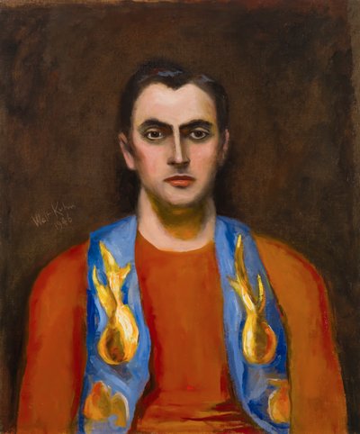 Gouden en blauwe bolero door Walt Kuhn