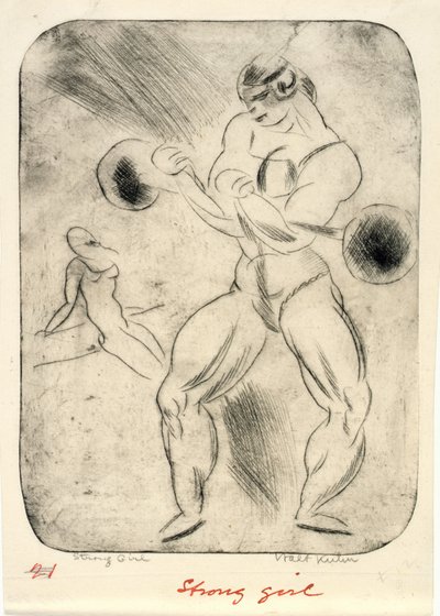 Sterk Meisje door Walt Kuhn