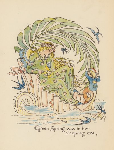 Illustratie voor Legends for Lionel door Walter Crane door Walter (after) Crane