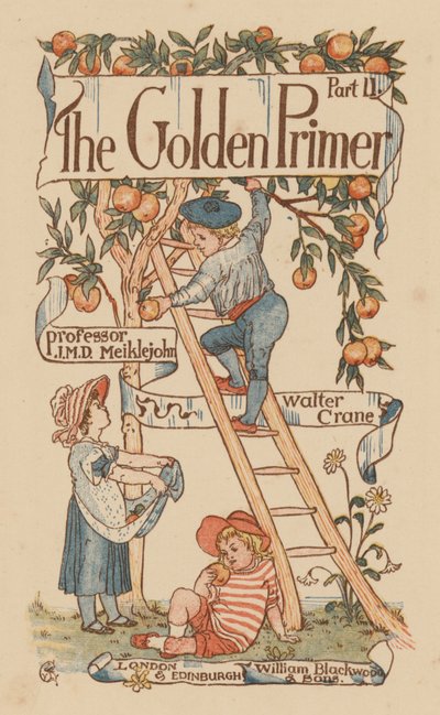 Titelpagina illustratie voor The Golden Primer door Walter (after) Crane