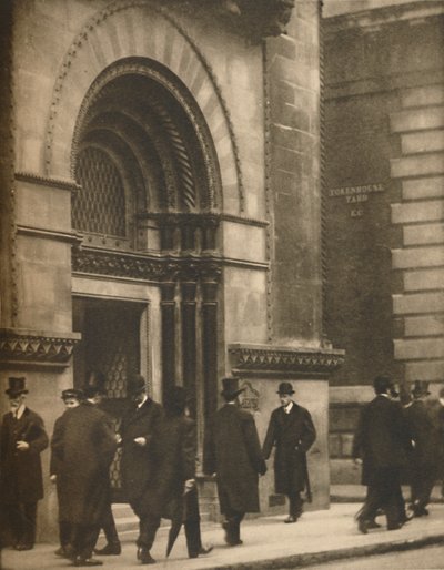 Een Glimp van Lothbury op een Werkdagmiddag door Walter Benington