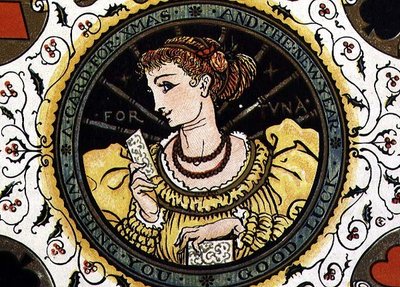Kerstkaart door Walter Crane