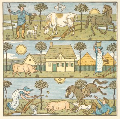 Kleurenillustratie voor 