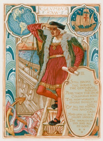 Columbus zag door Walter Crane