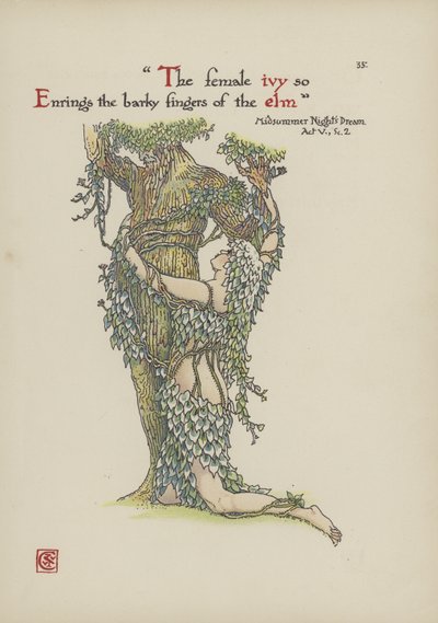 Bloemen uit Shakespeares tuin door Walter Crane