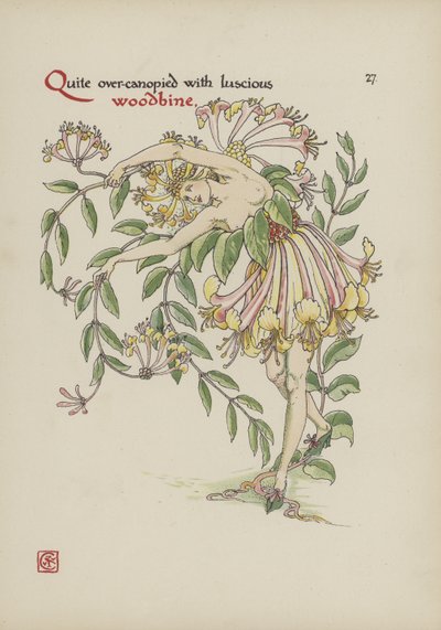 Bloemen uit Shakespeares tuin door Walter Crane