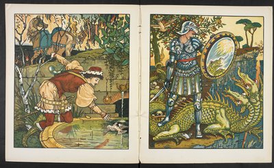 Illustratie voor het verhaal, Prinses Belle étoile door Walter Crane