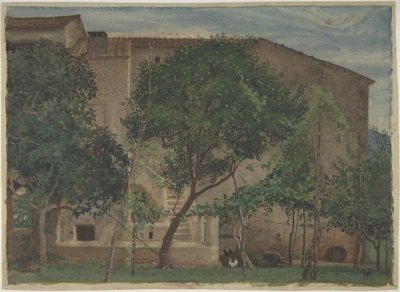 Italiaanse boerderij door Walter Crane