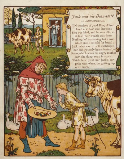 Jack en de bonenstaak door Walter Crane