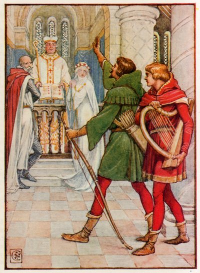 Robin Hood en Allin-a-Dale door Walter Crane
