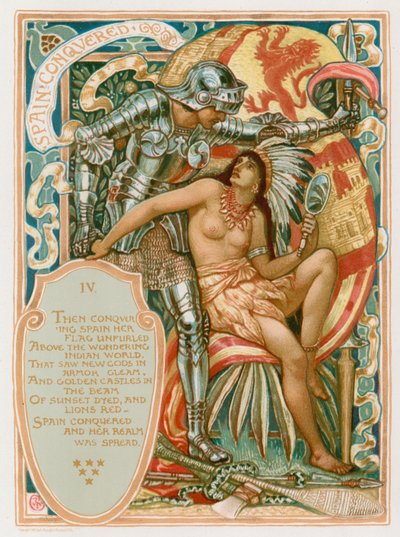 Spanje Veroverd door Walter Crane