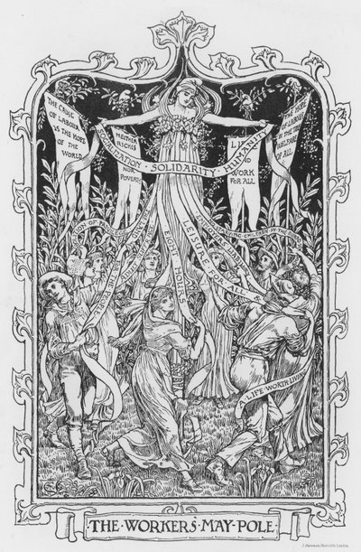 De Meipaal van de Arbeiders door Walter Crane