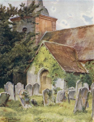 Het New Forest: Brokenhurst Kerk door Walter Frederick Roofe Tyndale
