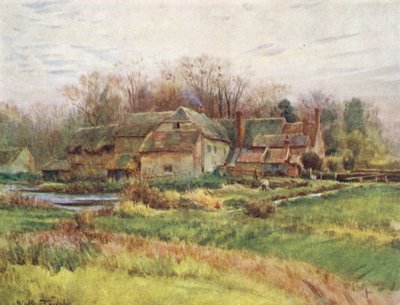 Wessex: Bindon Abbey Mill door Walter Frederick Roofe Tyndale