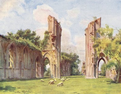 Wessex: Glastonbury Abbey door Walter Frederick Roofe Tyndale