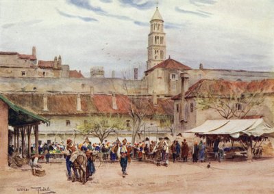 Joegoslavië: Marktdag in Split door Walter Frederick Roofe Tyndale
