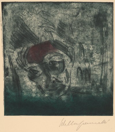 Buste van een Vermoeide Man (Zelfportret), 1922 door Walter Gramatte