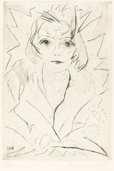 Meisje, 1921 door Walter Gramatte
