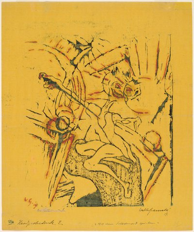 Mit dem Selbstmord Spielen, 1919 door Walter Gramatte