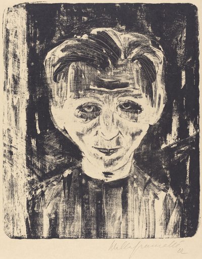 Zelfportret door Walter Gramatte