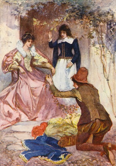 Illustratie voor Kenilworth door Sir Walter Scott door Walter Grieve