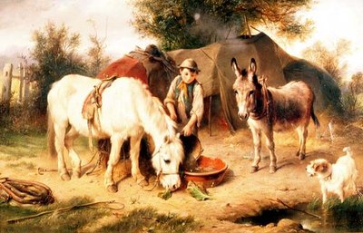 Het Zigeunerkamp door Walter Hunt