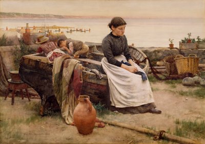 "Maar oh voor de Aanraking van een Verdwenen Hand", 1888 door Walter Langley