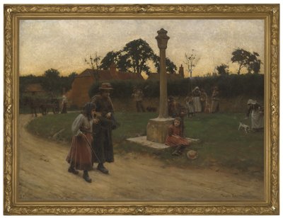 Zwerfmuzikanten door Walter Langley